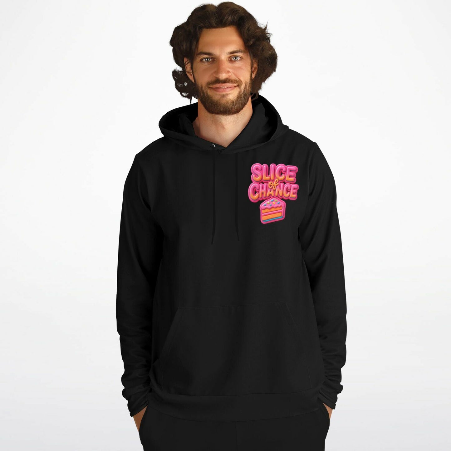 Slice of Chance x Glitch33 Hoodie – Frosted Chaos Edition