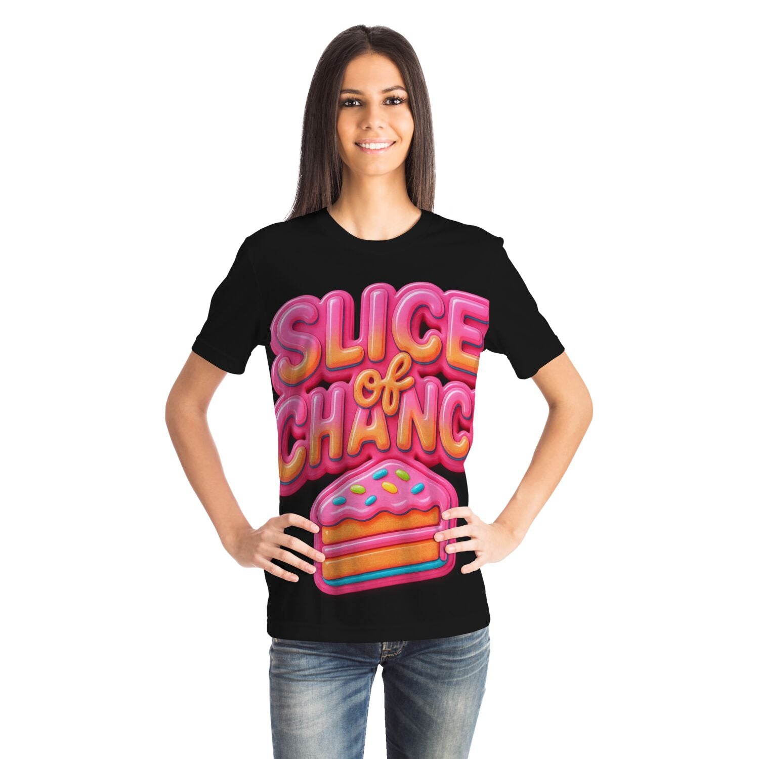 Slice of Chance x Glitch33 Tee - Frosted Chaos Edition