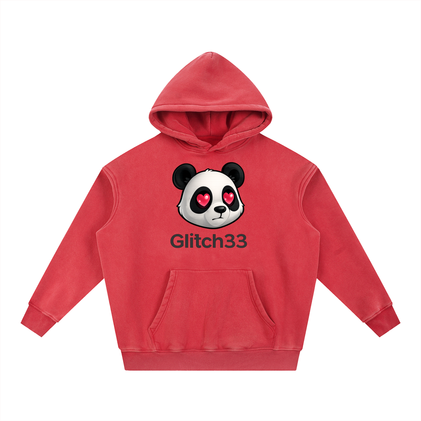 Love Glitch Panda Hoodie