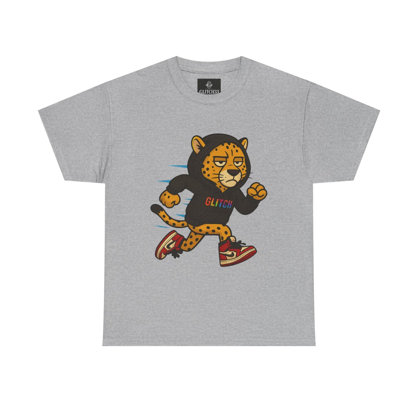 Run Wild. Stay Glitched — Unisex Heavy Cotton Tee