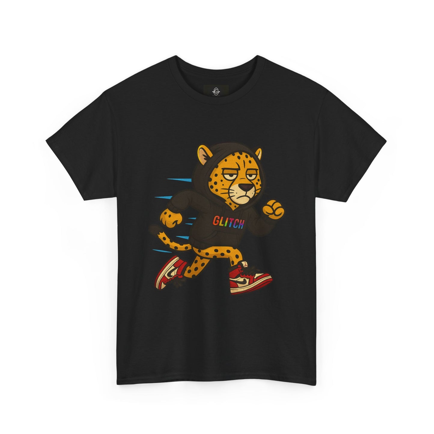 Run Wild. Stay Glitched — Unisex Heavy Cotton Tee