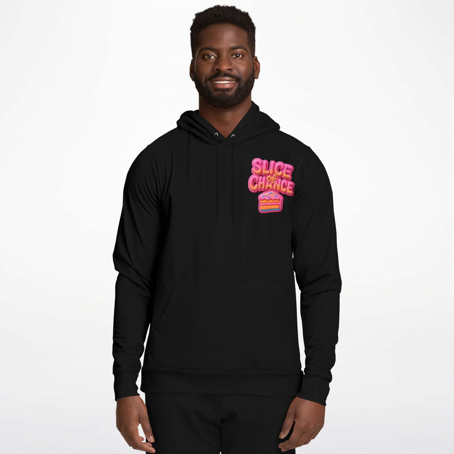 Slice of Chance x Glitch33 Hoodie – Frosted Chaos Edition
