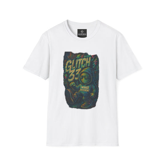 Glitch Graphic Unisex Softstyle T-Shirt - Vintage Retro Tee, Cute Casual Wear, Perfect for Gift Giving, Summer Fashion, Gamer Style