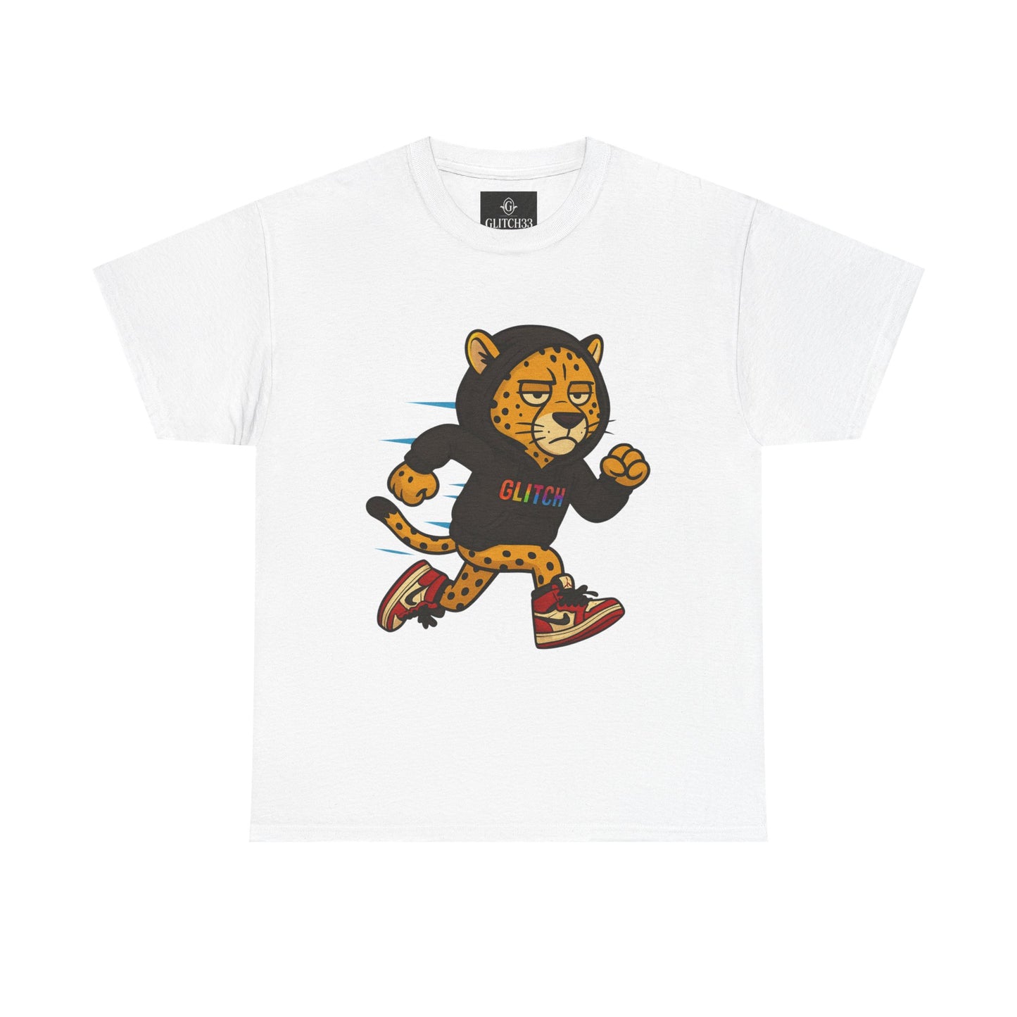 Run Wild. Stay Glitched — Unisex Heavy Cotton Tee