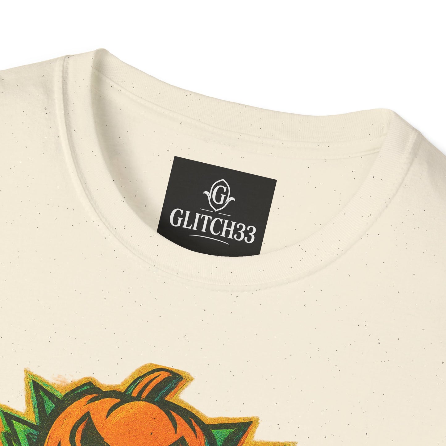 Halloween Glitch Graphic T-Shirt, Unisex Tee for Fall Fun, Pumpkin Theme, Casual Wear, Halloween Costume, Gift for Friends