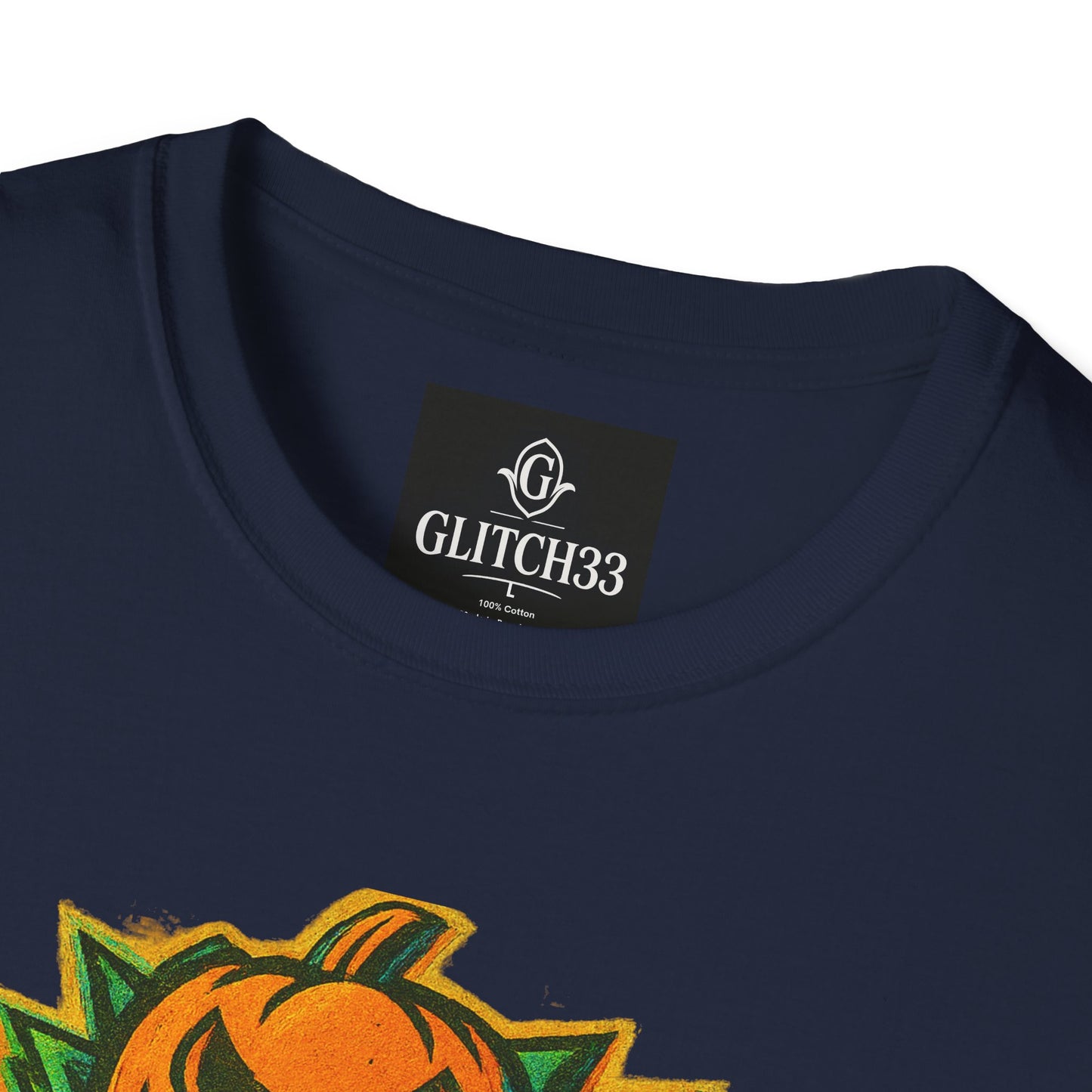 Halloween Glitch Graphic T-Shirt, Unisex Tee for Fall Fun, Pumpkin Theme, Casual Wear, Halloween Costume, Gift for Friends