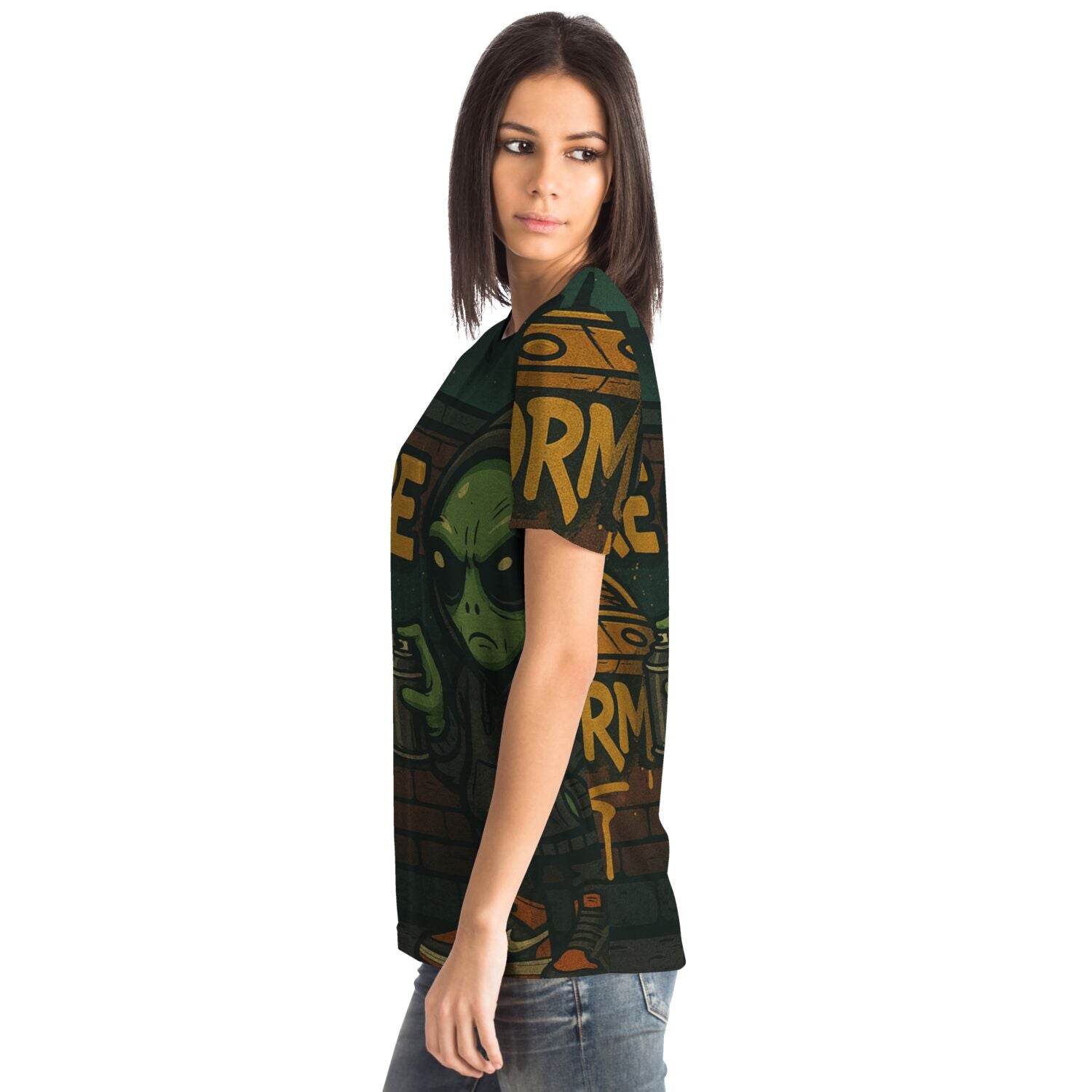 Glitch33 Rare Form Graffiti Alien Tee