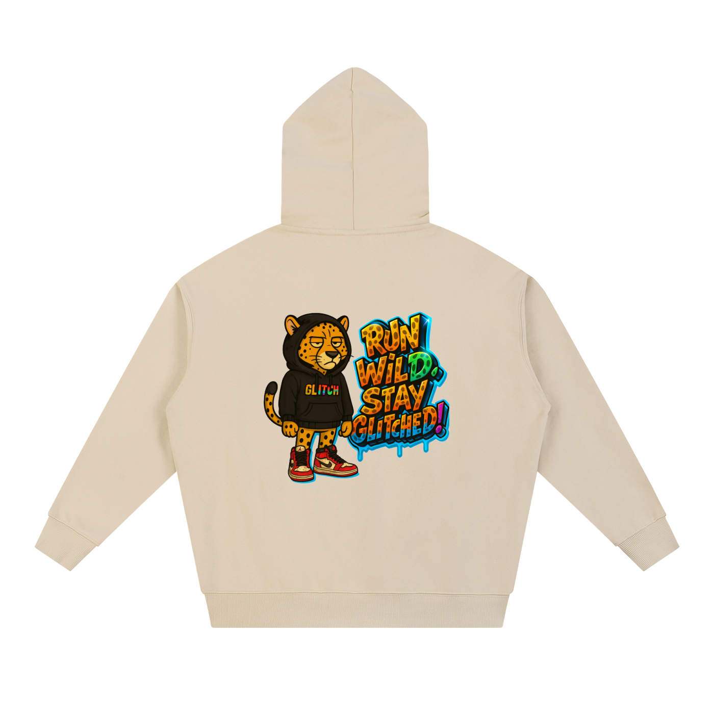 Run Wild, Stay Glitched - Essential Heavyweight Hoodie