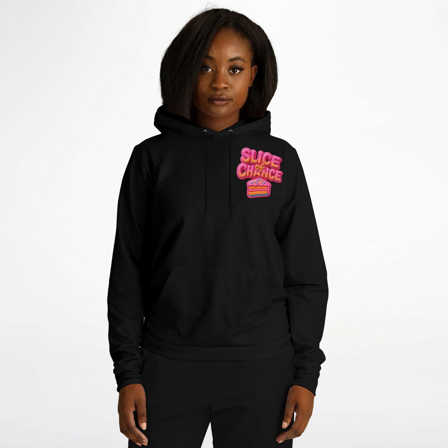 Slice of Chance x Glitch33 Hoodie – Frosted Chaos Edition