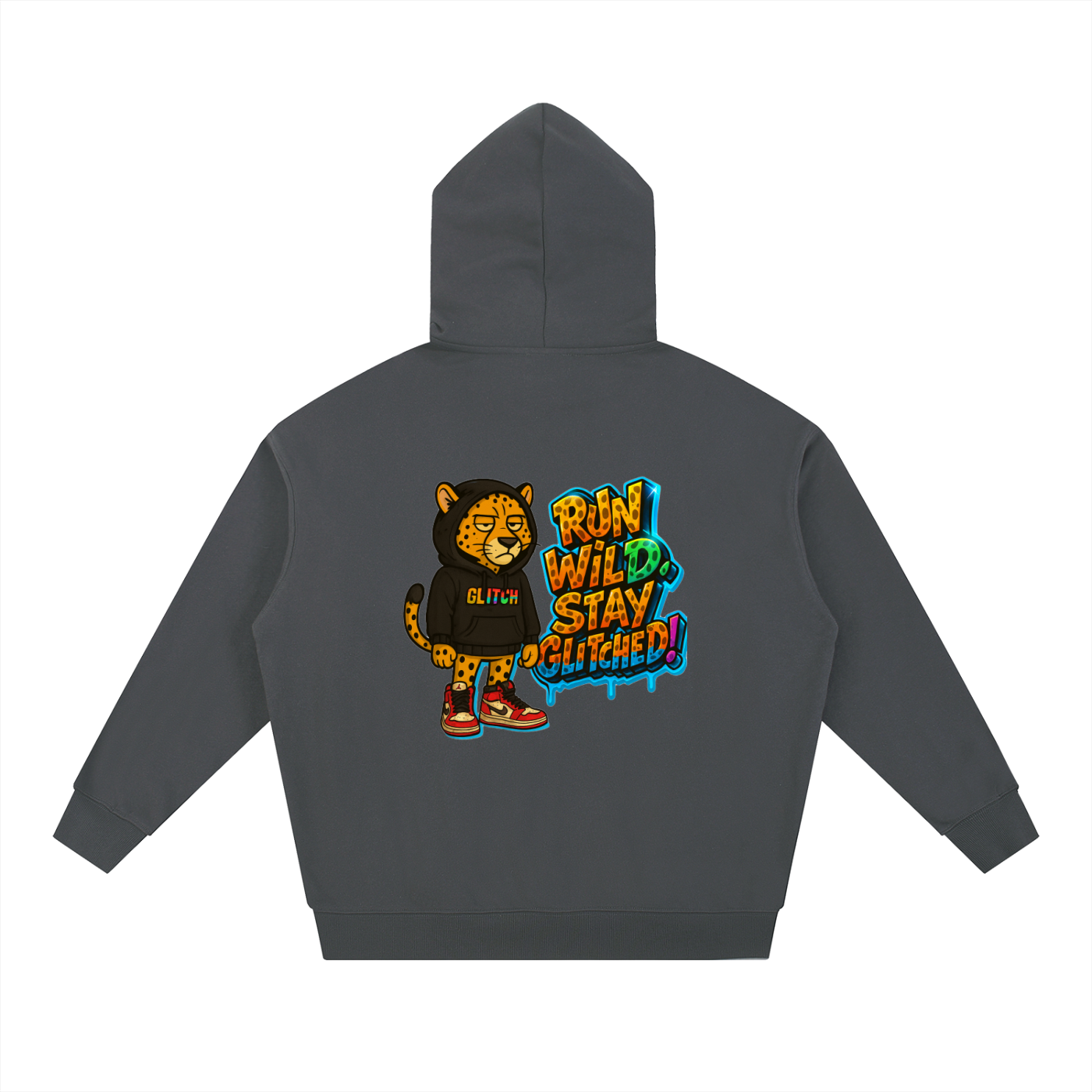 Run Wild, Stay Glitched - Essential Heavyweight Hoodie