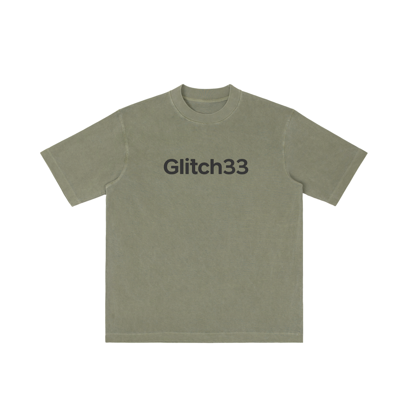 Glitch33 Unisex Vintage Wash Drop Shoulder T-shirt