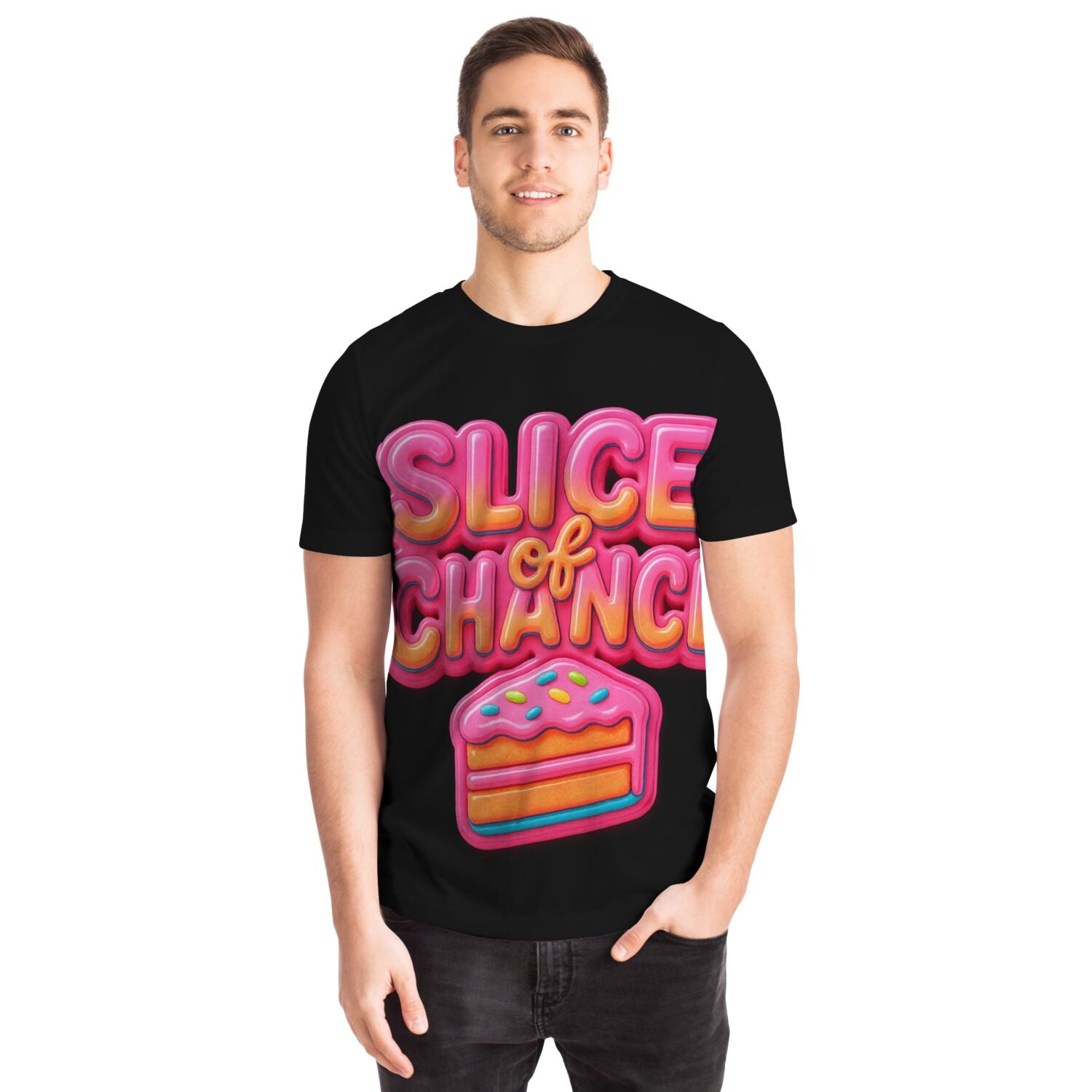 Slice of Chance x Glitch33 Tee - Frosted Chaos Edition