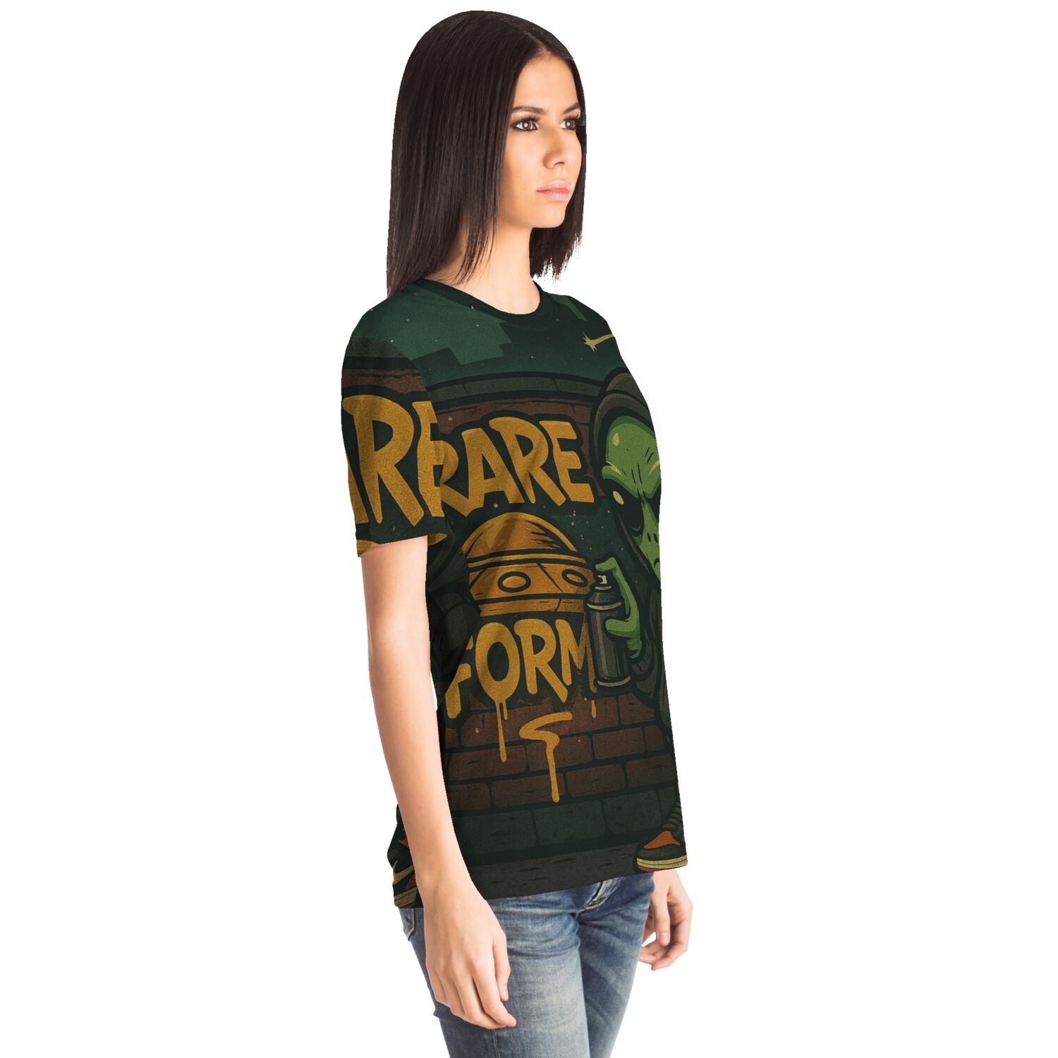 Glitch33 Rare Form Graffiti Alien Tee