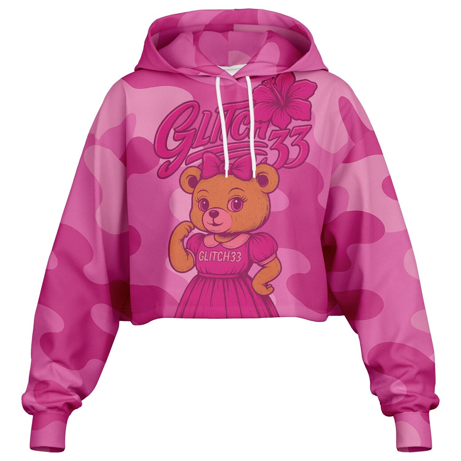 Glitch33 “Fashion Dance” Cropped Hoodie