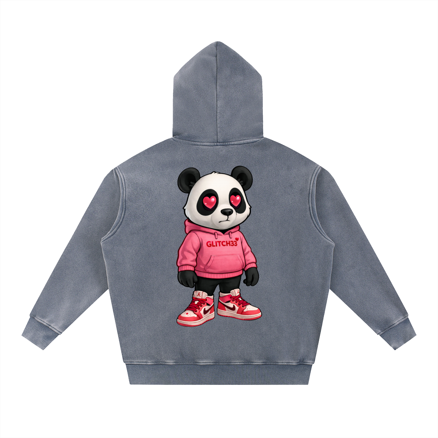 Love Glitch Panda Hoodie