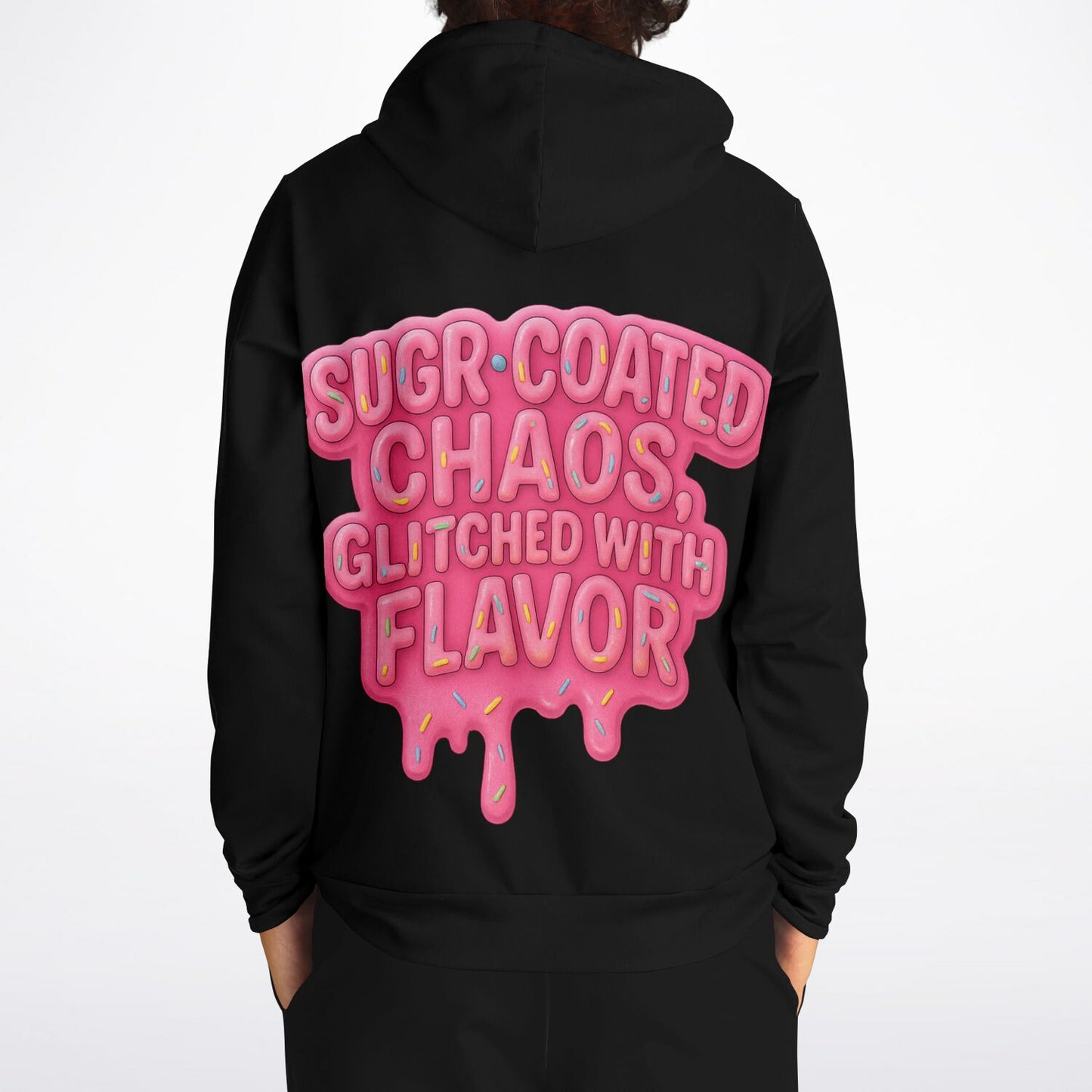 Slice of Chance x Glitch33 Hoodie – Frosted Chaos Edition