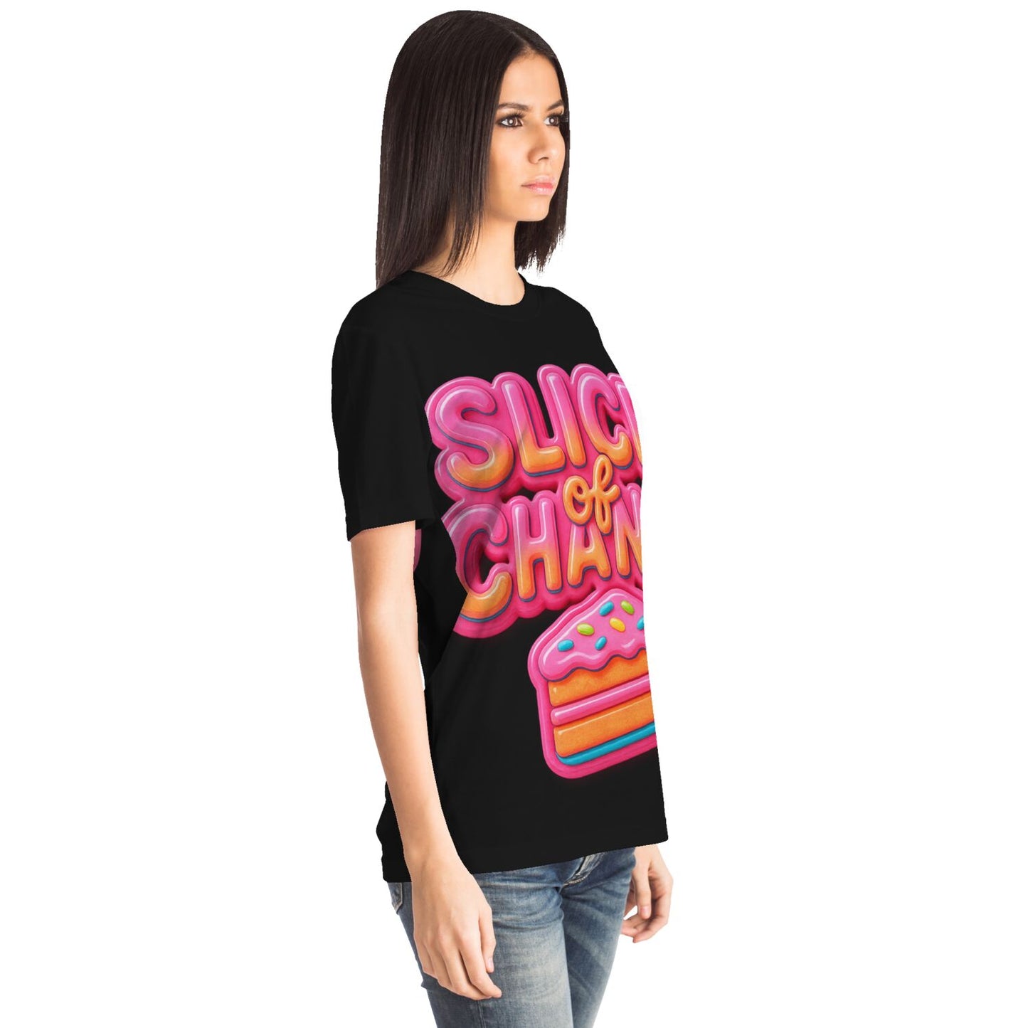Slice of Chance x Glitch33 Tee - Frosted Chaos Edition
