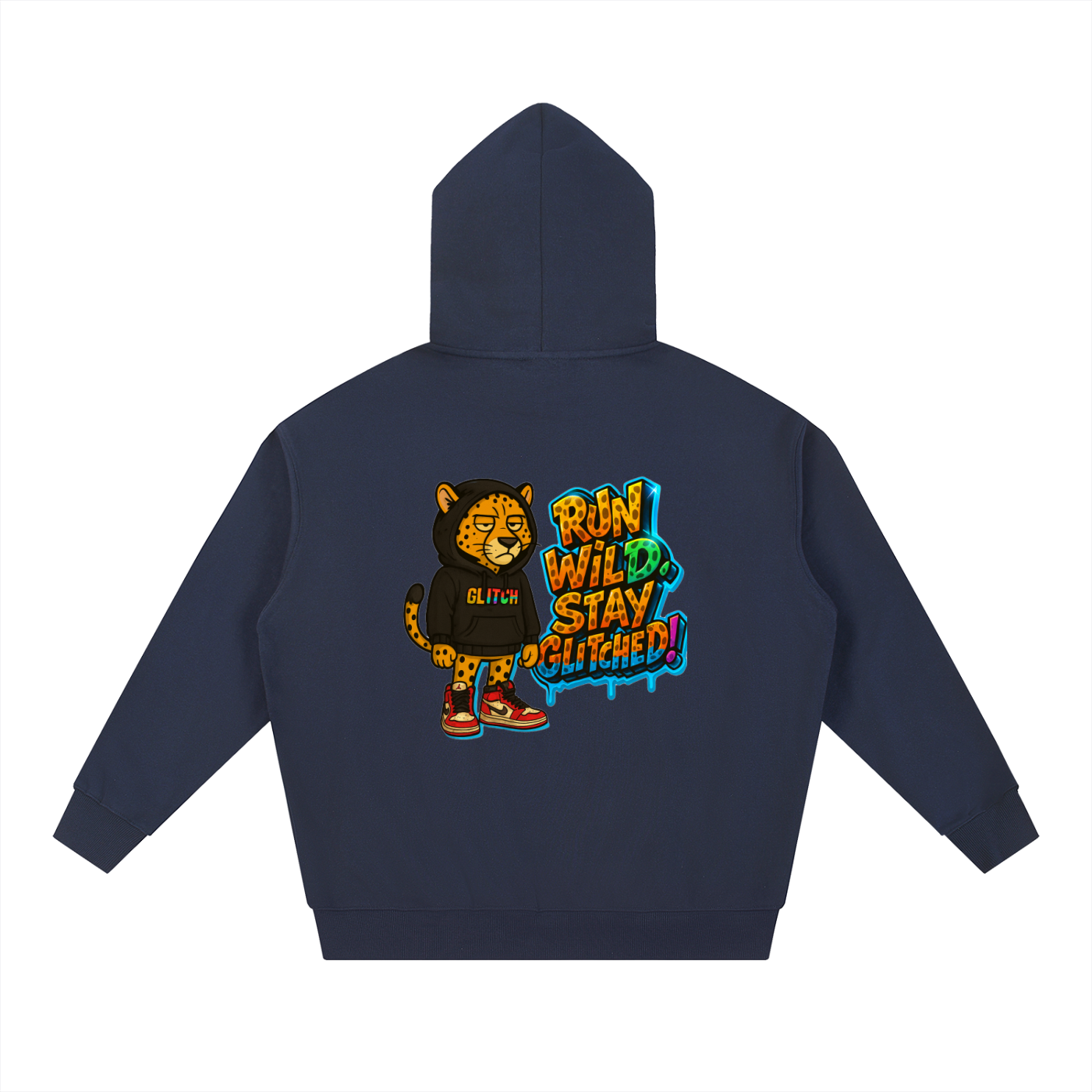 Run Wild, Stay Glitched - Essential Heavyweight Hoodie