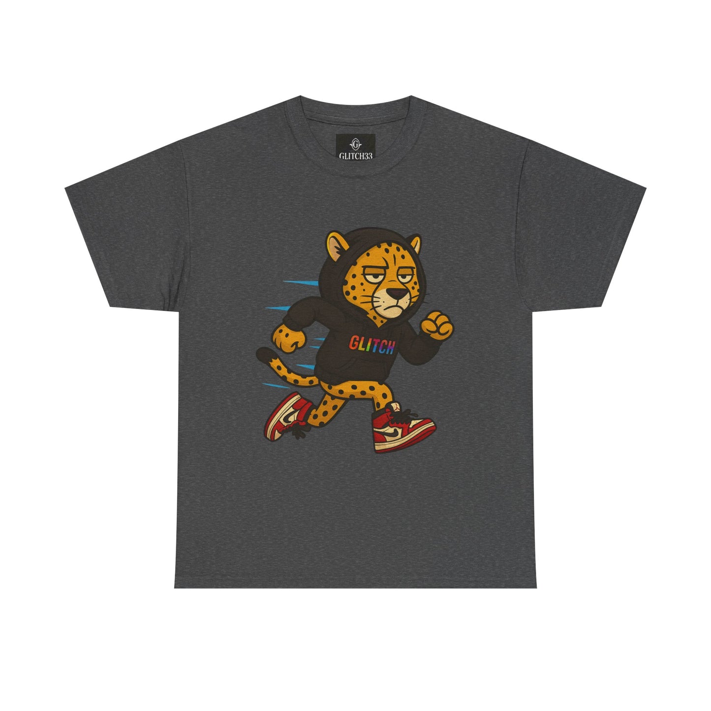 Run Wild. Stay Glitched — Unisex Heavy Cotton Tee