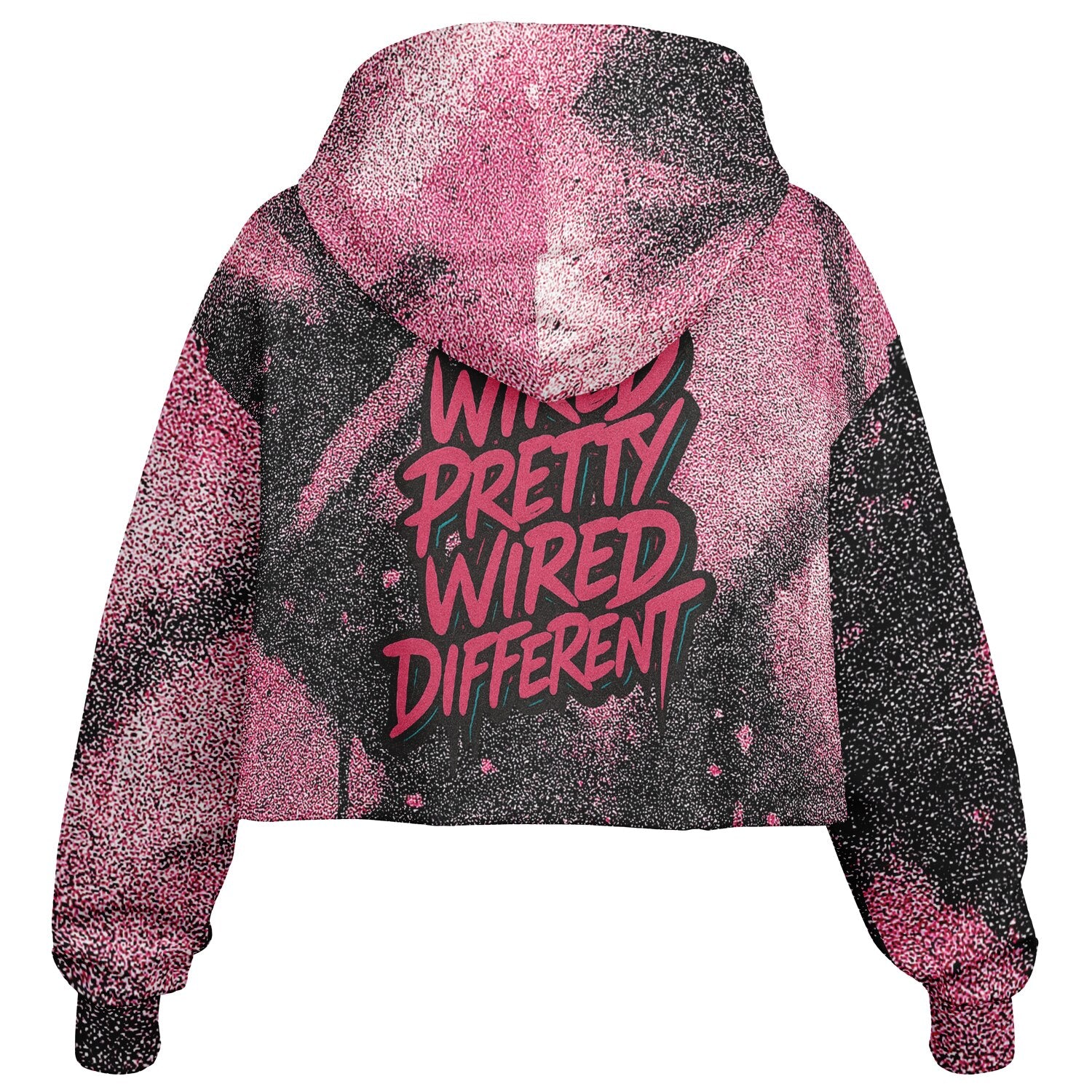 Glitch33 “Wired Pretty” Crop Hoodie