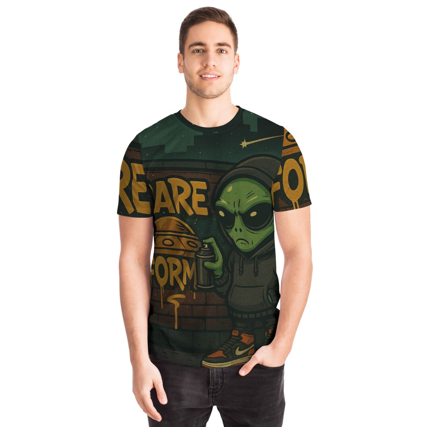 Glitch33 Rare Form Graffiti Alien Tee