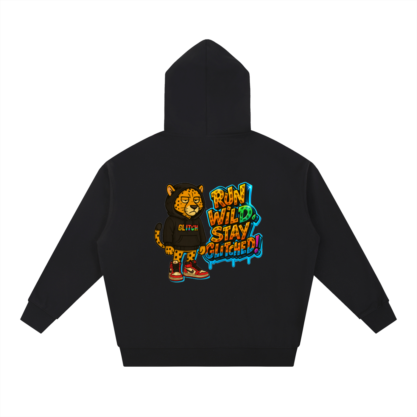 Run Wild, Stay Glitched - Essential Heavyweight Hoodie