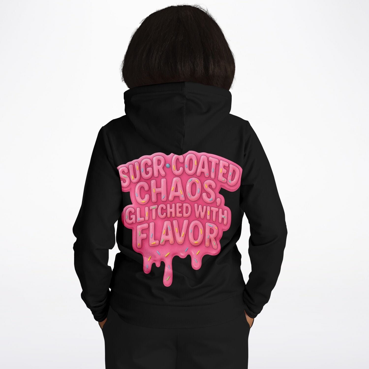 Slice of Chance x Glitch33 Hoodie – Frosted Chaos Edition