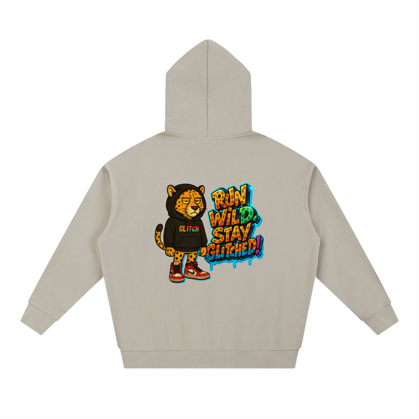 Run Wild, Stay Glitched - Essential Heavyweight Hoodie