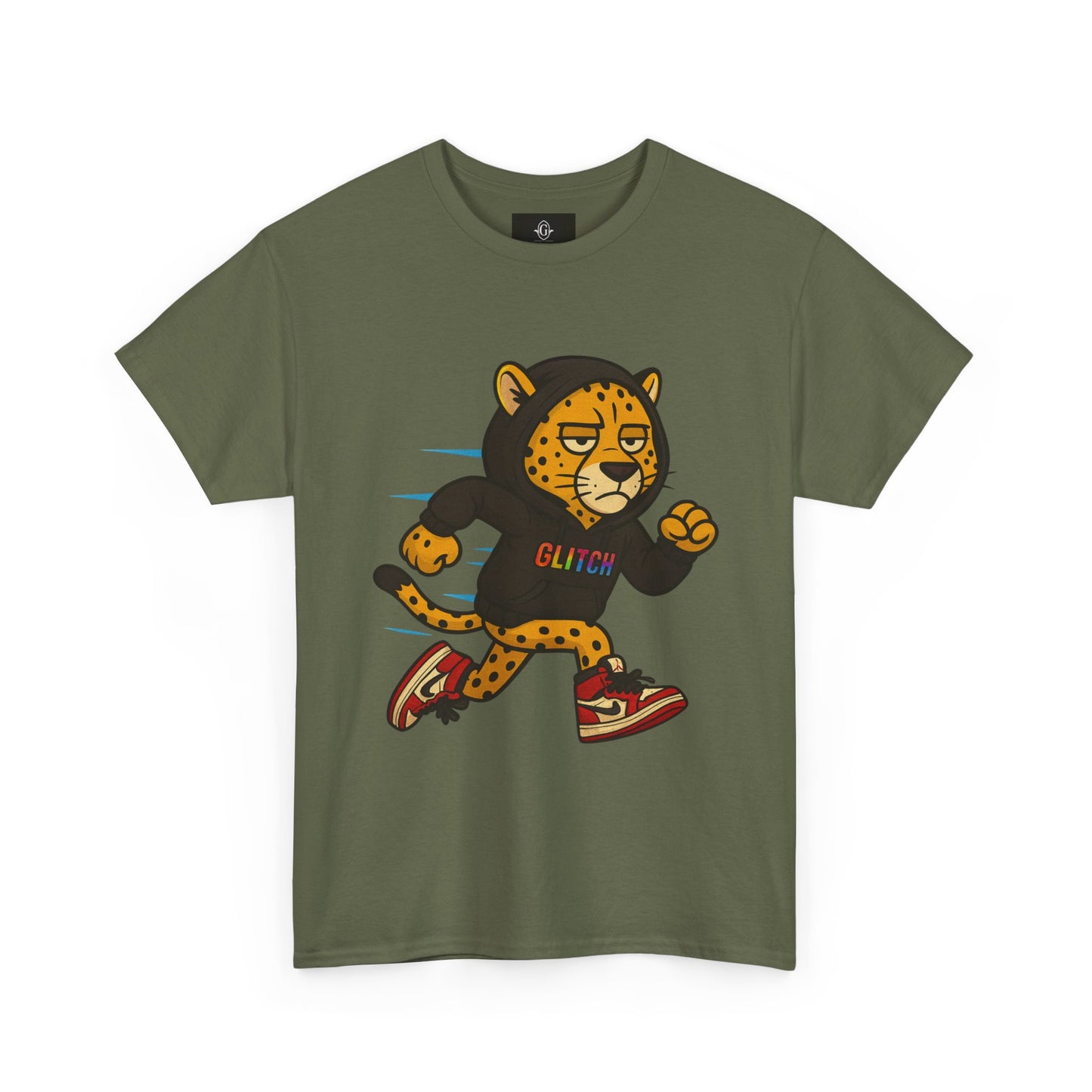Run Wild. Stay Glitched — Unisex Heavy Cotton Tee