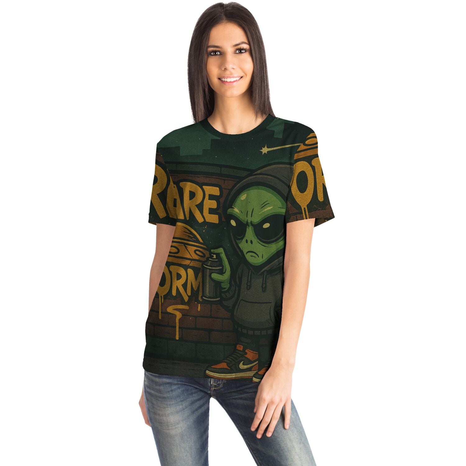 Glitch33 Rare Form Graffiti Alien Tee