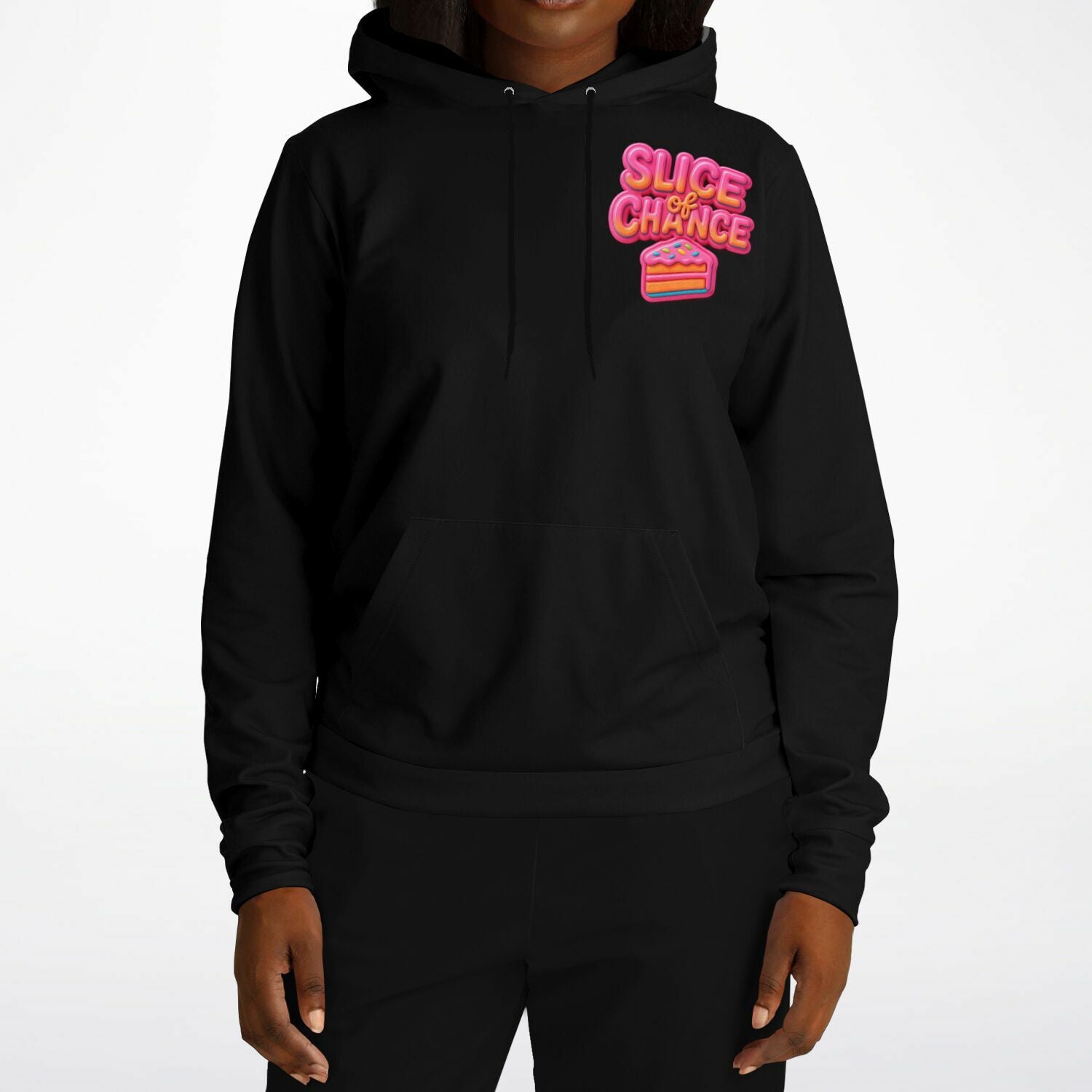 Slice of Chance x Glitch33 Hoodie – Frosted Chaos Edition