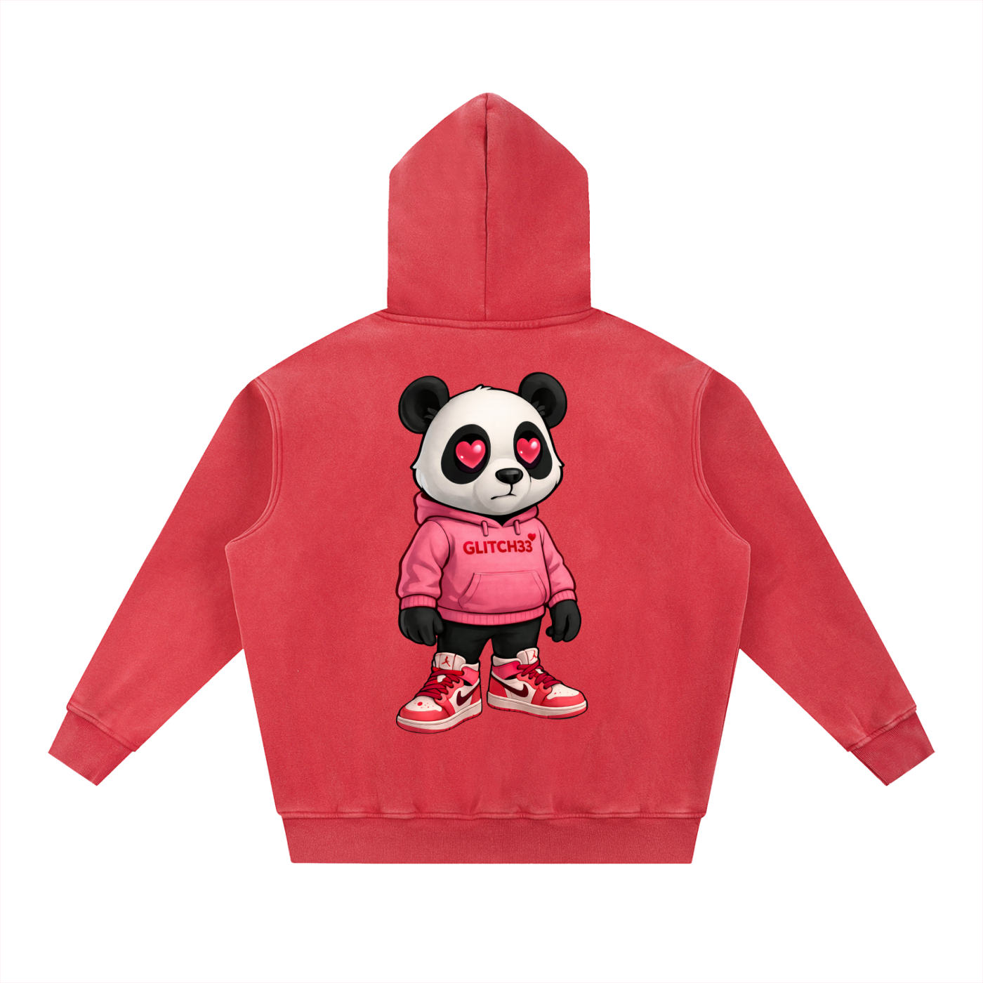 Love Glitch Panda Hoodie