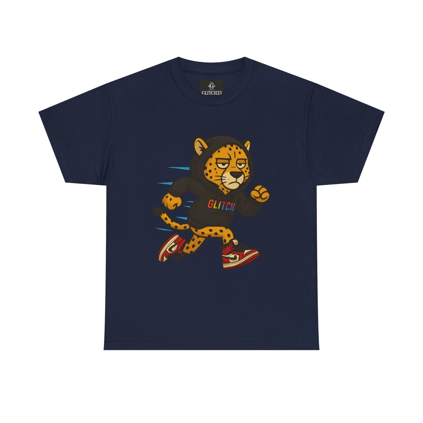 Run Wild. Stay Glitched — Unisex Heavy Cotton Tee