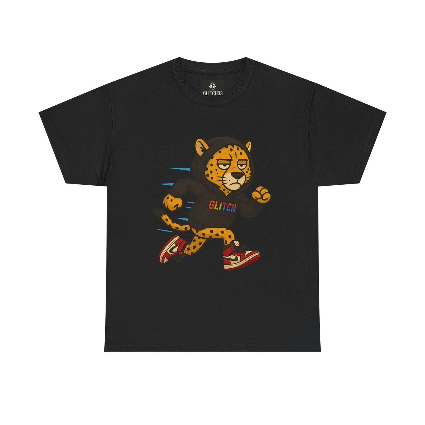 Run Wild. Stay Glitched — Unisex Heavy Cotton Tee