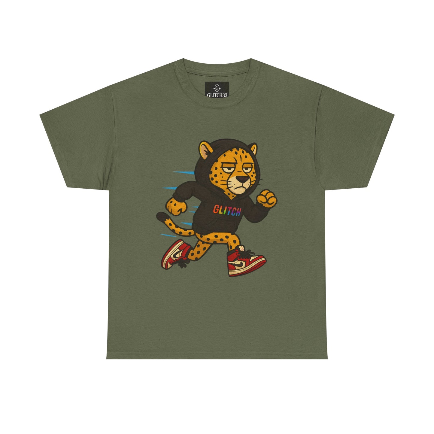 Run Wild. Stay Glitched — Unisex Heavy Cotton Tee