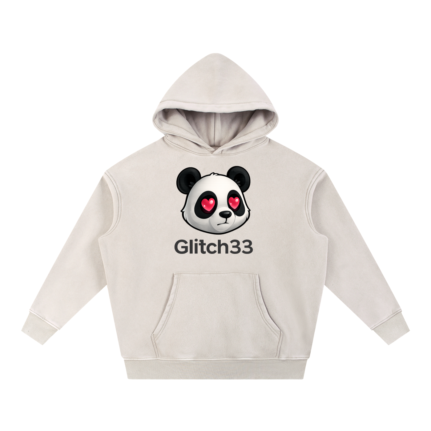 Love Glitch Panda Hoodie