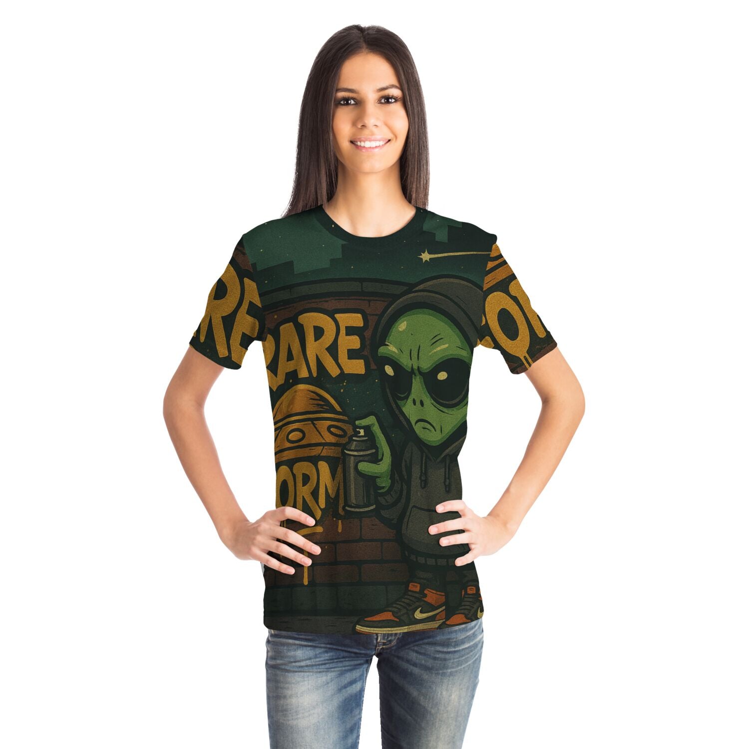 Glitch33 Rare Form Graffiti Alien Tee