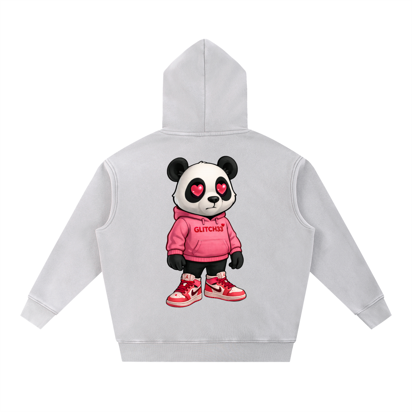 Love Glitch Panda Hoodie