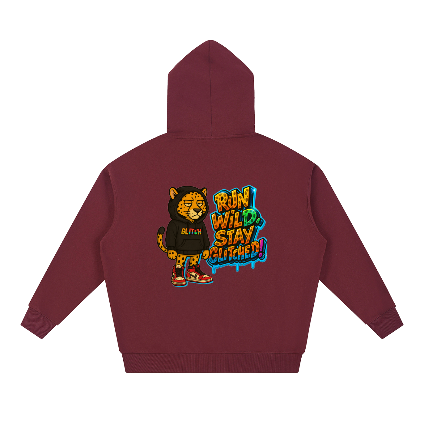 Run Wild, Stay Glitched - Essential Heavyweight Hoodie