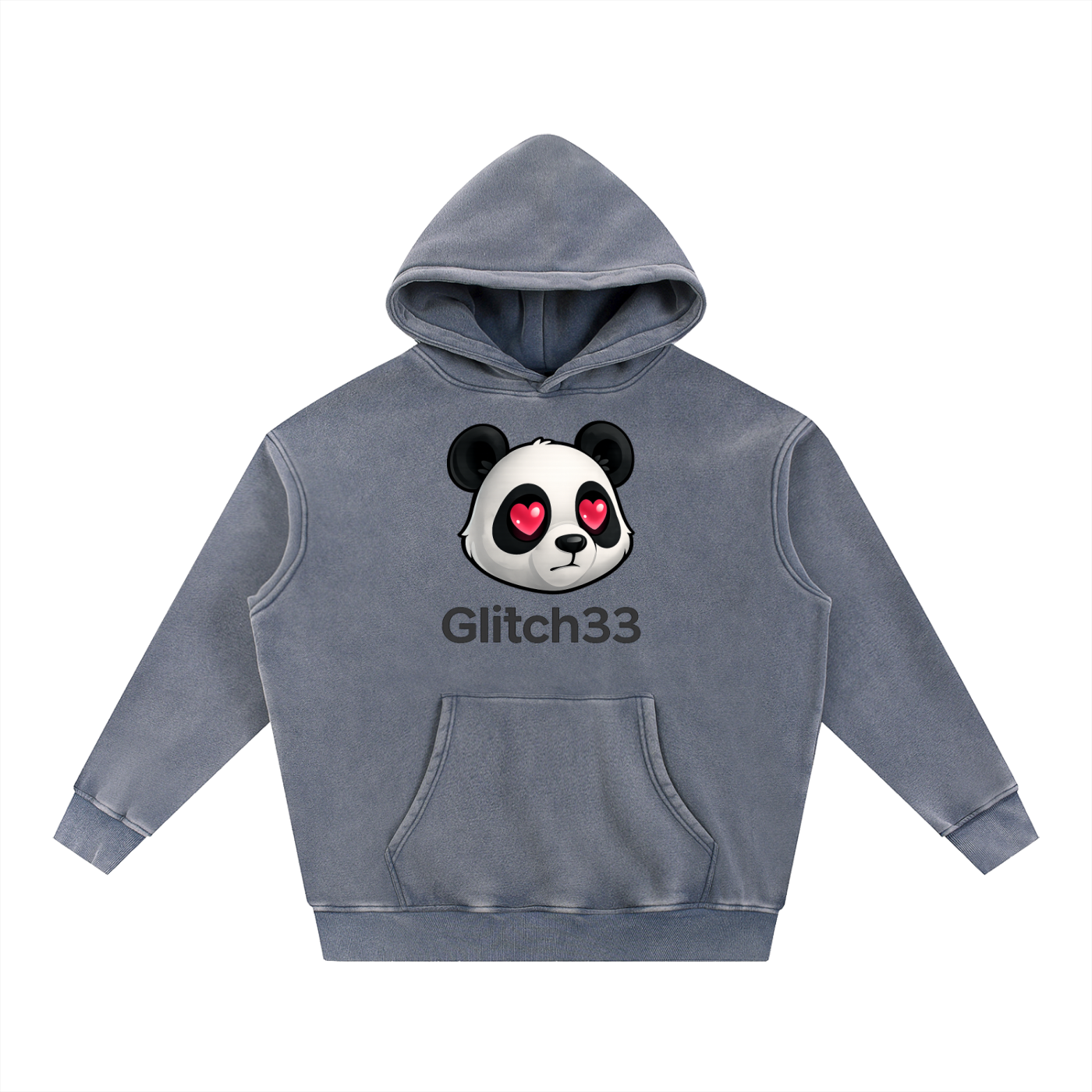 Love Glitch Panda Hoodie