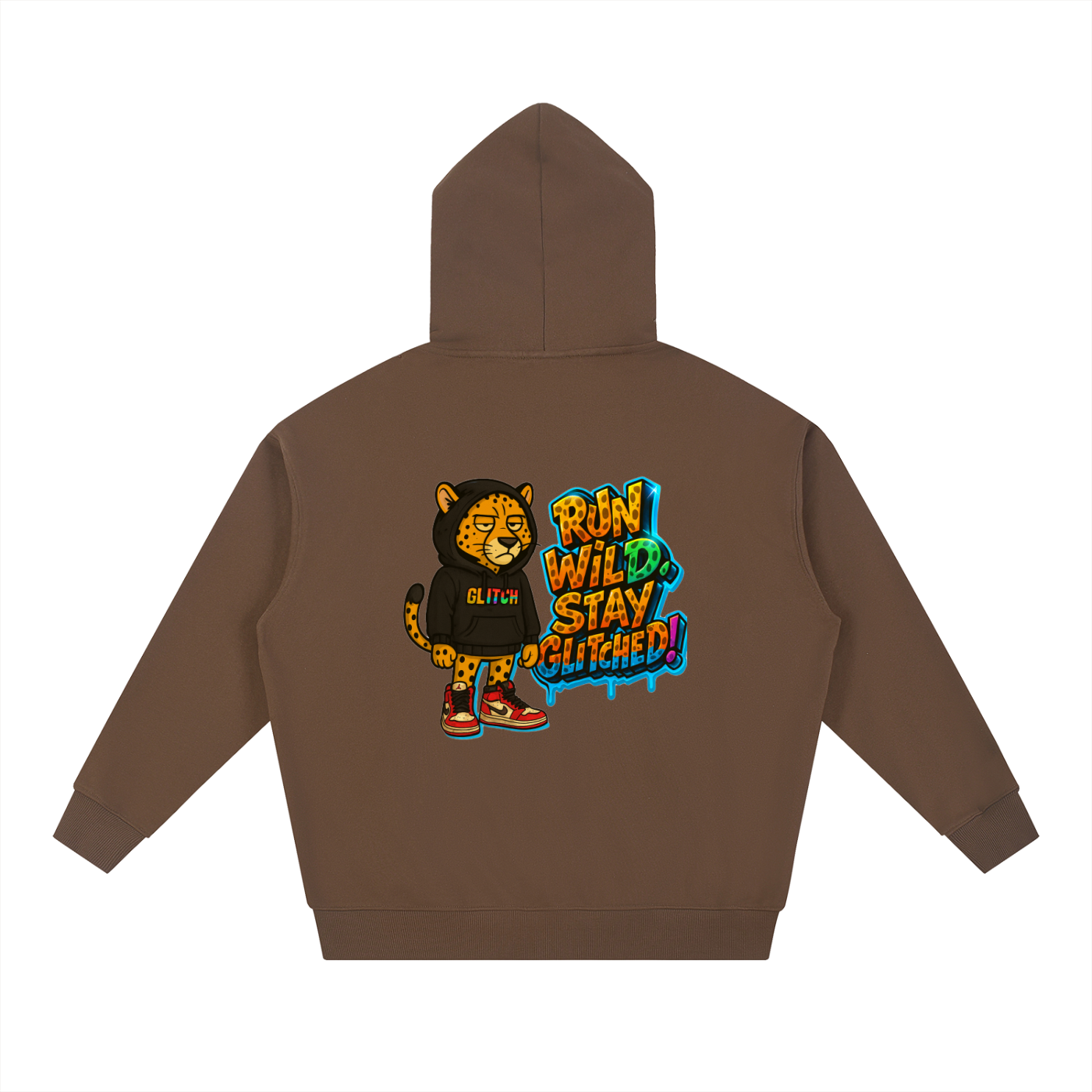 Run Wild, Stay Glitched - Essential Heavyweight Hoodie
