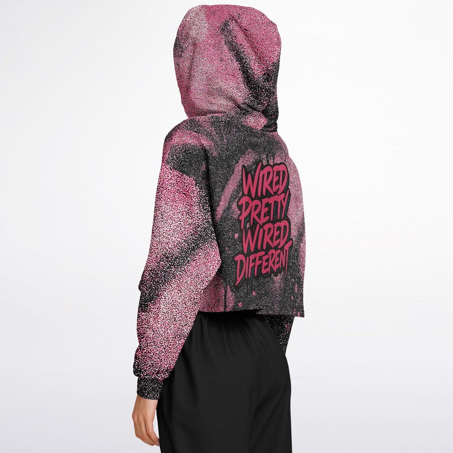 Glitch33 “Wired Pretty” Crop Hoodie