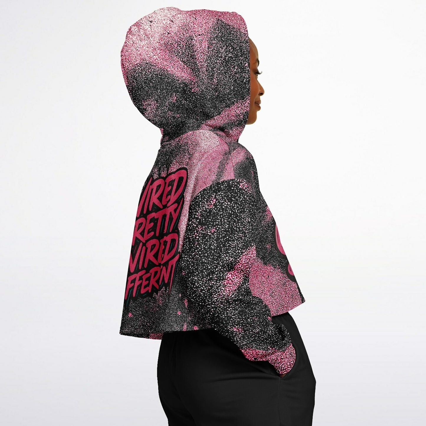 Glitch33 “Wired Pretty” Crop Hoodie