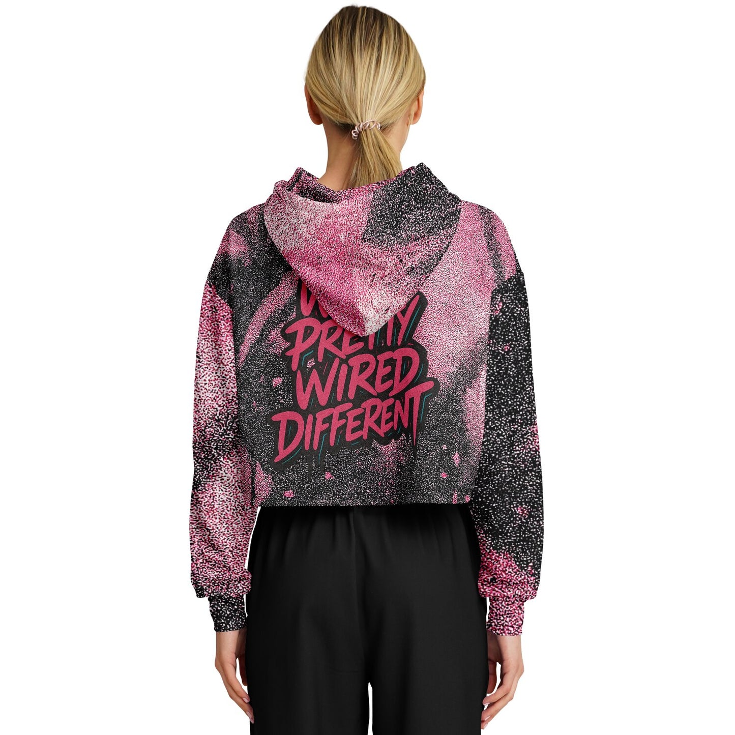 Glitch33 “Wired Pretty” Crop Hoodie